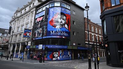 London theatres have been closed since March, but are due to reopen in August with social distancing measures in place. EPA