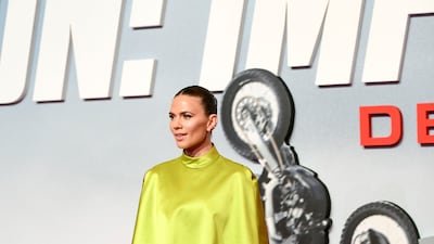 Actress Atwell on the red carpet