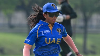 Janani Thirukkumaran made her UAE debut aged 15 in Malaysia this week. Courtesy ACC