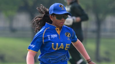 Janani Thirukkumaran made her UAE debut aged 15 in Malaysia this week. Courtesy ACC