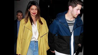Priyanka Chopra wearing Dubai-based brand, Bouguessa, for a date night with husband, Nick Jonas. Instagram / Bouguessa