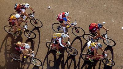 Cycling is not only a keen competitive sport, it’s a way to improve your health and fitness (Andrew Henderson / The National)