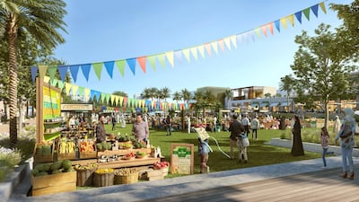 A view of the "Valley Pavilion" area with supermarkets, retail units, and early education centres.