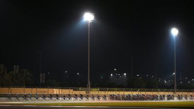 Cyclists compete during the fourth stage of the Abu Dhabi Tour. Tom Dulat / Getty Images