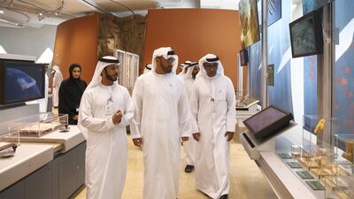 Sheikh Mohamed tours the SZDLC. Mohammed Al Blooshi