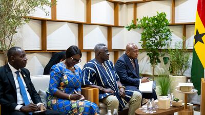 Ghanaian delegates join Mr Mahama, who is on a working visit to the UAE, at the meeting in Abu Dhabi