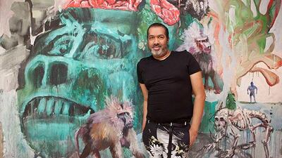 Sharjah, United Arab Emirates, Apr 21, 2013 - Haute couture designer Essa pose for a portrait at his apartment. ( Jaime Puebla / The National Newspaper )