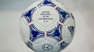 Tricolore, which was the match ball at the 1998 World Cup in France. Getty Images