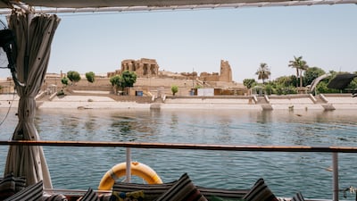 Nearly empty docks at Kom Ombo.