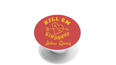 'Kill em with kindness' phone grip, Dh55, Selena Gomez.