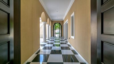 Chequered floors are a key feature of the modern villa. Courtesy LuxuryProperty.com