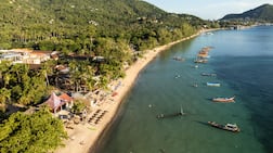 Sairee beach in Koh Tao boasts white sands and excellent nearby hotels and restaurants. Getty Images