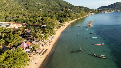 Sairee beach in Koh Tao boasts white sands and excellent nearby hotels and restaurants. Getty Images