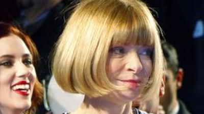 "There's this slightly psychological block against shopping right now," says the American Vogue editor Anna Wintour.