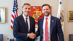 Khaldoon Al Mubarak, Chairman of the UAE's Executive Affairs Authority, meets US Vice President JD Vance in Washington, DC. Photo: Wam