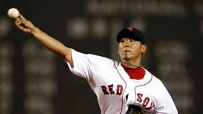 Daisuke Matsuzaka became the first Japanese pitcher to win 17 games in a season for the Boston Red Sox.