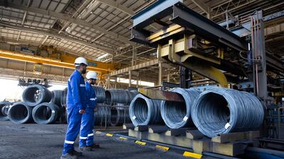 Emirates Steel plant in Abu Dhabi.