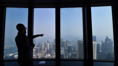 Thick smoke hangs in the sky in Sydney. EPA