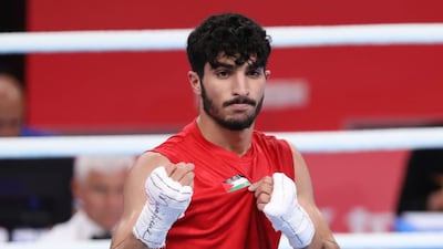 Waseem Abu Sal will become the first boxer to represent Palestine at the Olympics in Paris this summer. Photo: Palestinian Olympic Committee