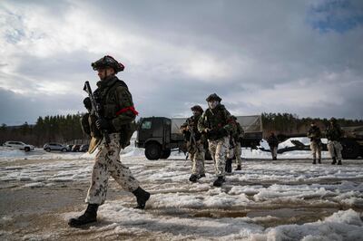 Finnish troops already carry out joint exercises with Nato. AFP