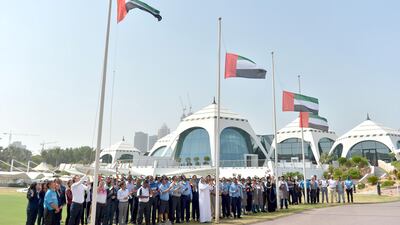 Dubai Golf celebrating the Flag Day. 2 November 2017. Photo Courtesy: Dubai Golf