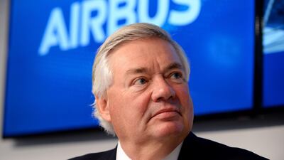 Airbus appointed Eric Schulz from Rolls Royce to succeed its top salesman John Leahy (pictured) who sold over 16,000 aircraft while at the company. attending a closing press conference at Le Bourget during the International Paris Air Show. Erice Piermont / AFP