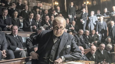 Gary Oldman as Winston Churchill in the film 'Darkest Hour'; the fields of politics and diplomacy have traditionally been dominated by men. Courtesy Jack English