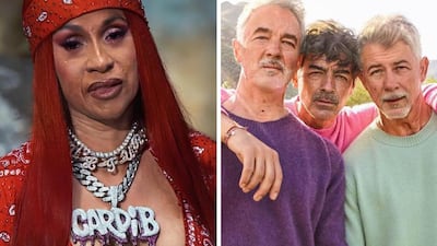 Cardi B and The Jonas Brothers have all fast-forwarded the years with the ageing FaceApp filter. Instagram / Twitter