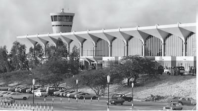 Dubai International airport as seen in the 1970s.
