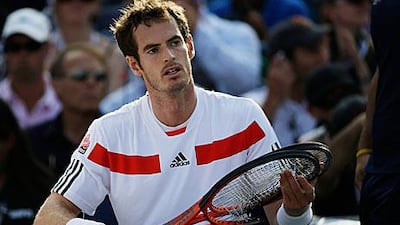 Andy Murray reflects on losing a set during his US Open quarter-final defeat to Stanislas Warwinka. David Goldman / AP Photo