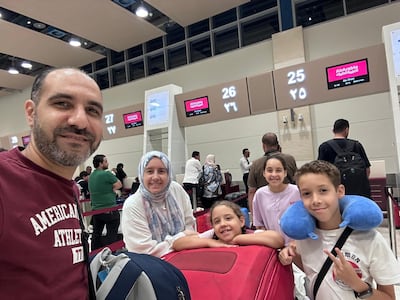 Ahmed Saleh has been reunited with his family in the UAE. Photo: Ahmed Saleh