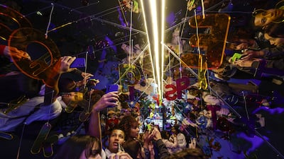 Visitors inside a pavilion during the opening of the Rio de Janeiro Book Biennial in Brazil. EPA