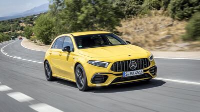 Taking a corner at speed.