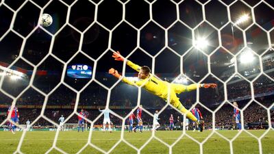 Ilkay Gundogan scored Manchester City's fourth goal on 53 minutes. Andrew Boyers / Reuters
