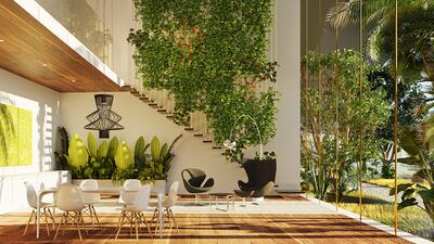 A glimpse inside the vertical city forest project known as The Link.