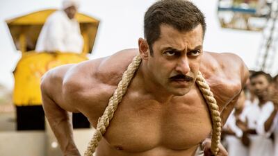 Salman Khan in a scene from his new film Sultan, in which he portrays a wrestler. Courtesy Yash Raj Films