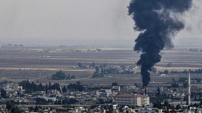 The Syrian town of Ras Al Ain has been the site of some of the heaviest fighting during Turkey's military operation. AFP