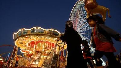 People enjoyed the nice weather last year at Global Village in Dubai.
