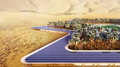 The resort will recycle its wastewater, manage its waste on-site, use organic waste for compost and grow some of its own vegetables in a greenhouse designed for the desert heat. Courtesy Oasis Eco Resort