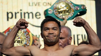 Manny Pacquiao drew his comeback bout against Mario Barrios in July. AP
