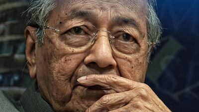 Above the turmoil of Malaysian politics, Dr Mahathir Mohamad appears calm and unflappable. Rahman Roslan / Bloomberg