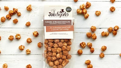 Caramel and Belgian chocolate popcorn by Joe & Seph's. Courtesy Joe & Seph's