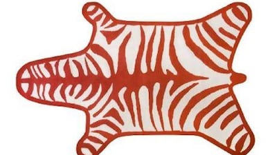 You can choose the fabric and pattern for pillows, rugs and more. Courtesy Johnathan Adler