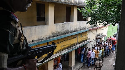Reports from West Bengal say that there was fighting between rival parties at polling stations and ballot boxes were damaged.