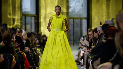 Elie Saab presented fewer dresses than normal for autumn/winter 2023, but the ones that did arrive were total showstoppers. EPA