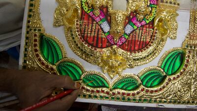 Great precision and detailing goes into the paintings