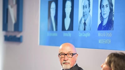 Sir John Jenkins speaks at the event.