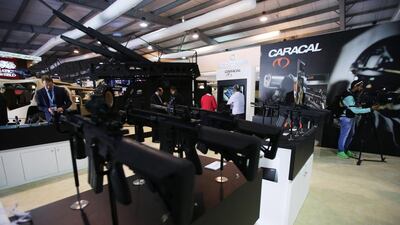 Emirates Defence Industries displayed at the Emirati pavilion at SOFEX 2016. Salah Malkawi for The National
