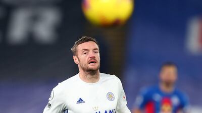 Leicester City's Jamie Vardy during the Premier League match at Selhurst Park. PA