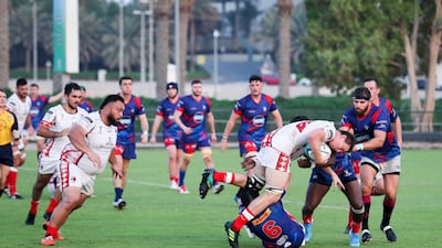 The game was fraught at times. Khushnum Bhandari/ The National